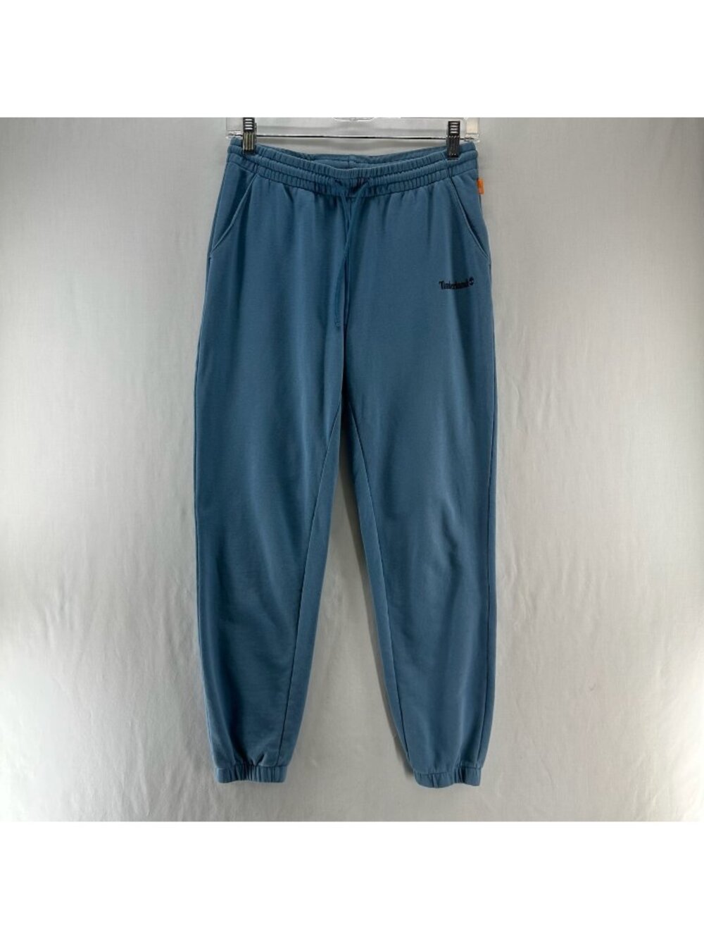 Timberland Jogger Sweatpants Womens S Drawstring Elastic Waist French Terry Blue